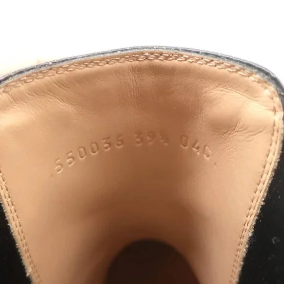 Gucci Trip Jeweled Strap Chelsea Boots Black Leather Size 39.5 NEW - Picture 10 of 11